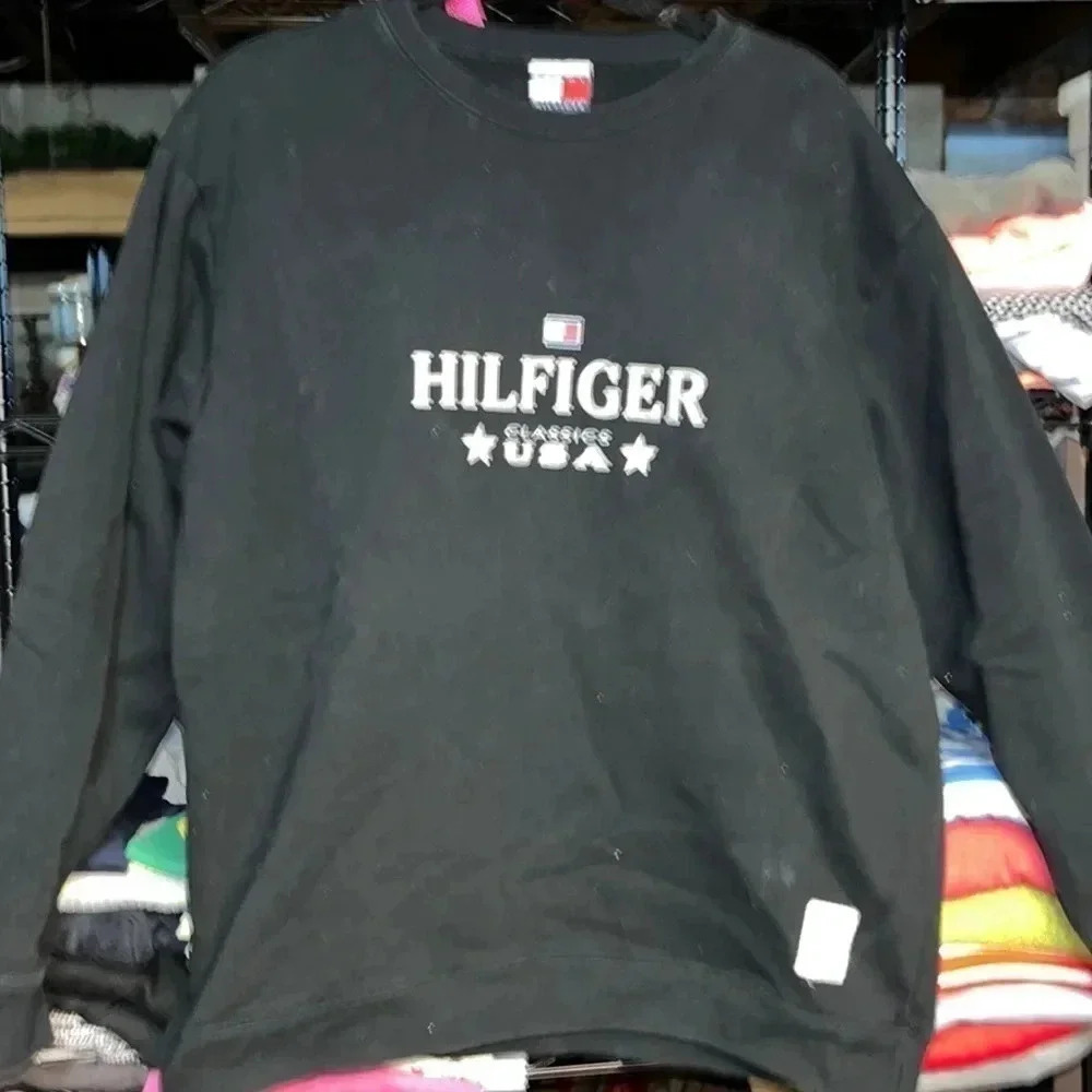 HILFIGER classics crewneck sweatshirt black